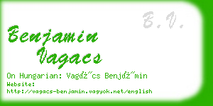 benjamin vagacs business card